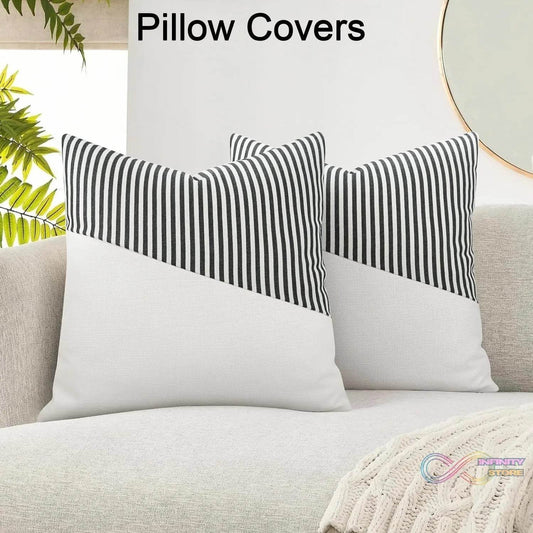 Decorative Pillow Covers Cushion Cases Soft Cotton (26 Γ 26 Inch / 1 Pair / 2 Pc) - infinityexculsivestore.com