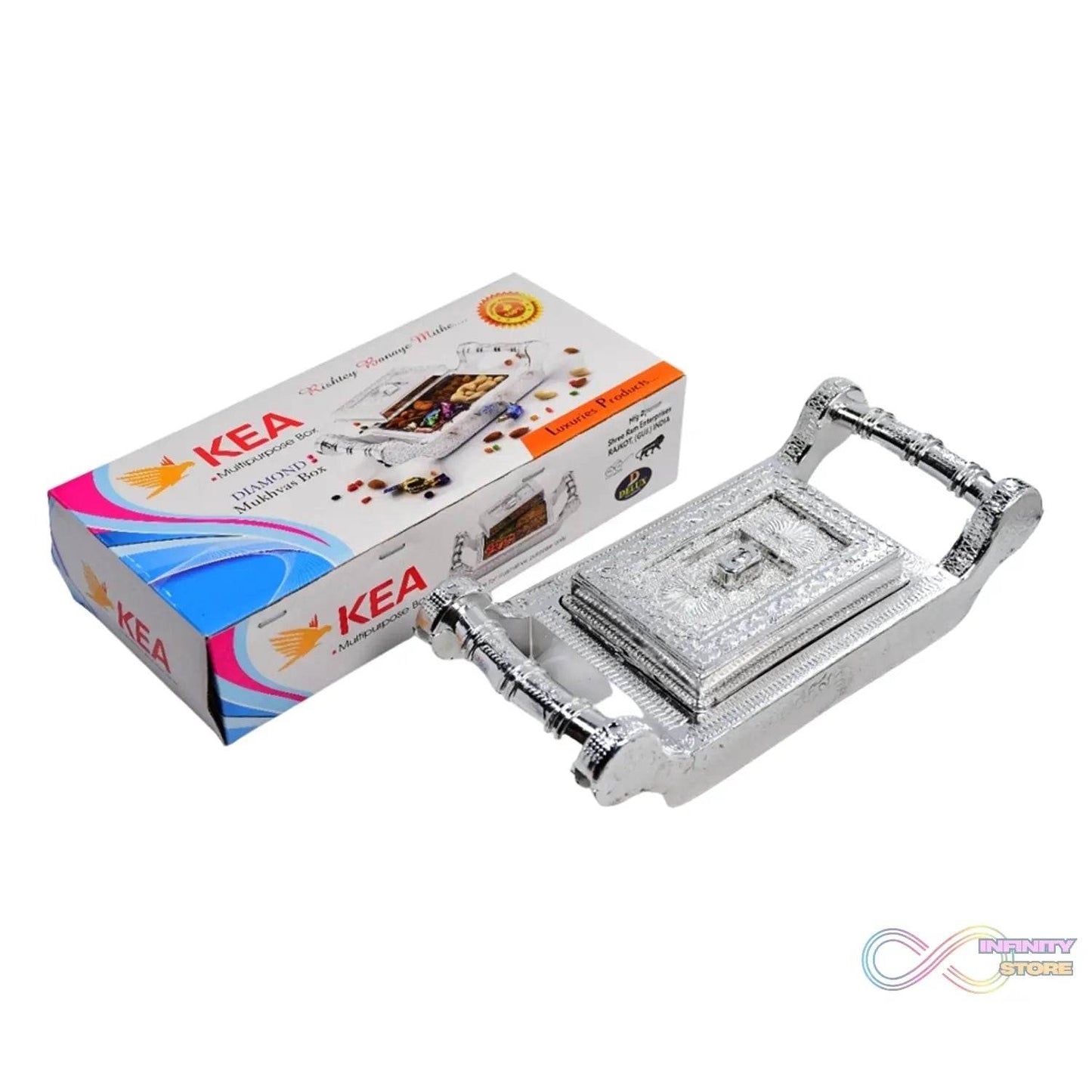 Decorative Platter Dry Fruit Mukhvas Serving Tray - infinityexculsivestore.com