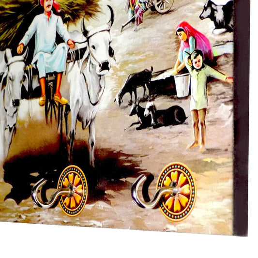 Decorative Wooden Landscape Art with Hooks for Wall Hanging - infinityexculsivestore.com