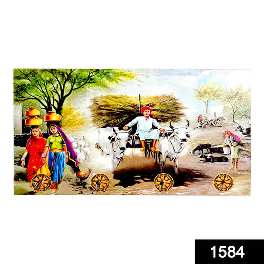Decorative Wooden Landscape Art with Hooks for Wall Hanging - infinityexculsivestore.com