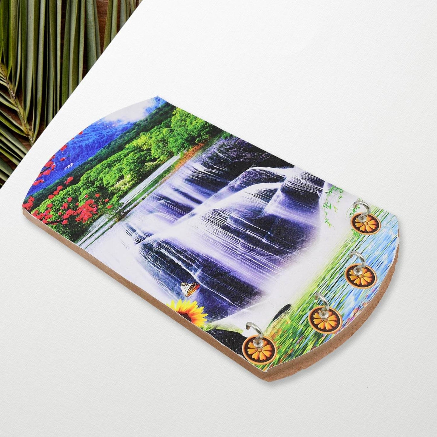 Decorative Wooden Vertical Scenery with Hooks for Wall Hanging - infinityexculsivestore.com