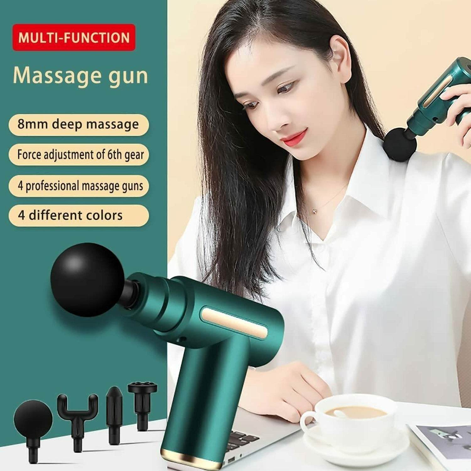 Deep Tissue Percussion Body Massage Machine For Pain Relief - infinityexculsivestore.com
