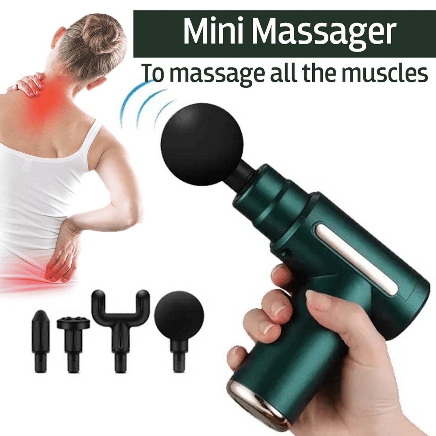 Deep Tissue Percussion Body Massage Machine For Pain Relief - infinityexculsivestore.com