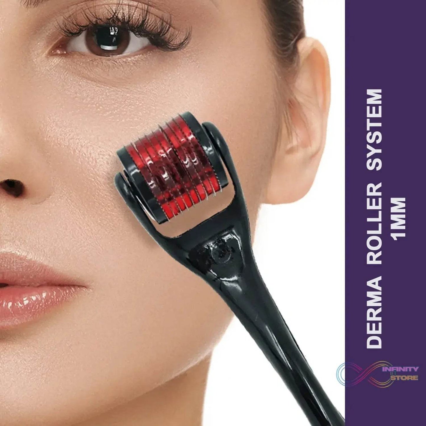 Derma Roller Anti Ageing and Facial Scrubs & Polishes Scar Removal Hair Regrowth (1mm) - infinityexculsivestore.com