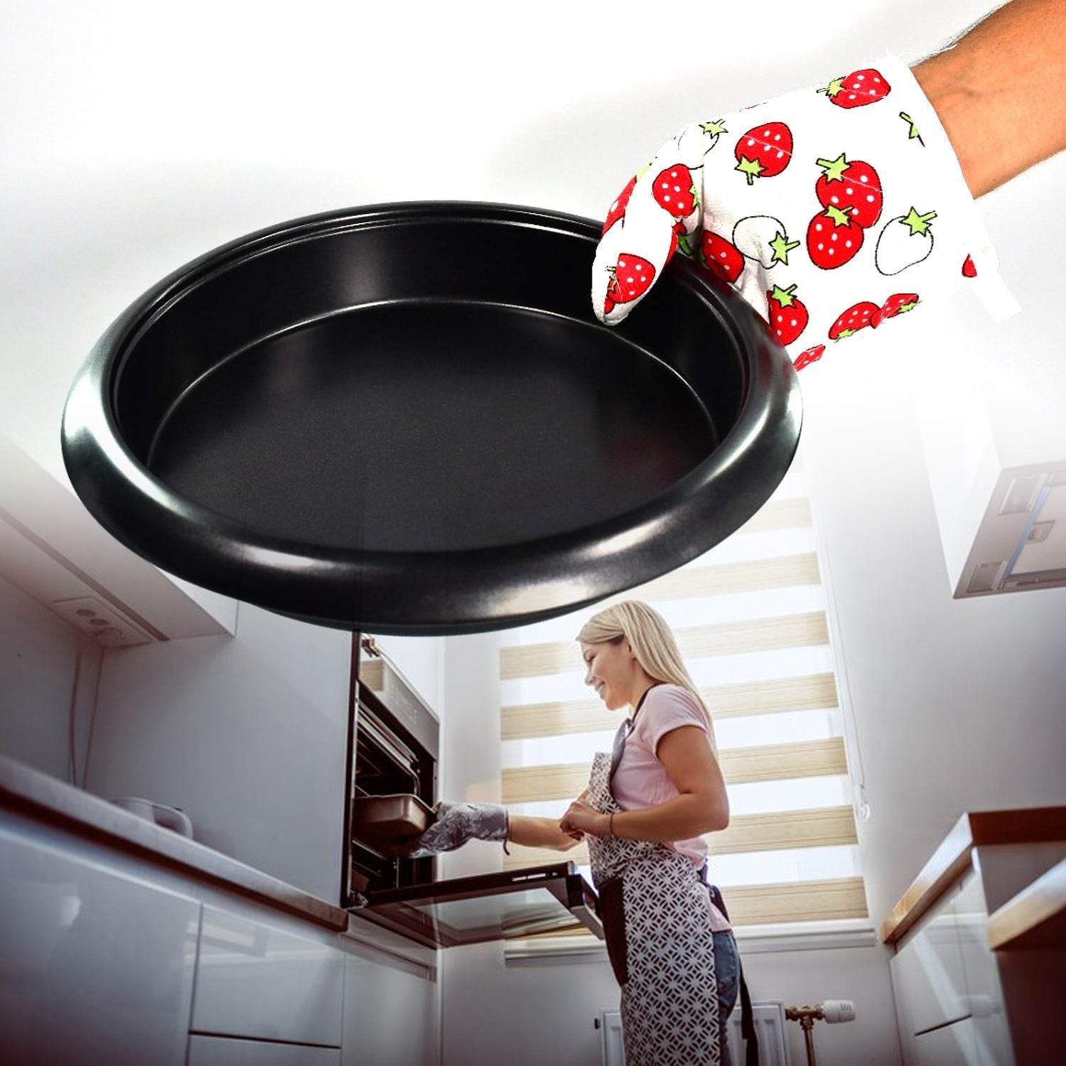 Designer Multicoloured Oven Mitt and Pot Holder - infinityexculsivestore.com