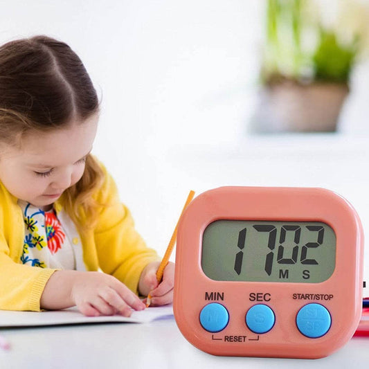 Digital Kitchen Timer Clear Big Digits 0-99 Min for Cooking Office Clock - infinityexculsivestore.com
