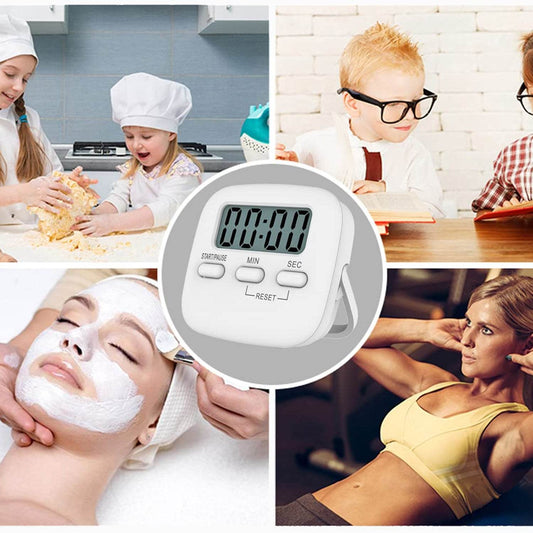 Digital Kitchen Timer with Alarm | Stop Watch Timer for Kitchen | Kitchen Timer with Magnetic Stand |Timer Clock for Study - infinityexculsivestore.com