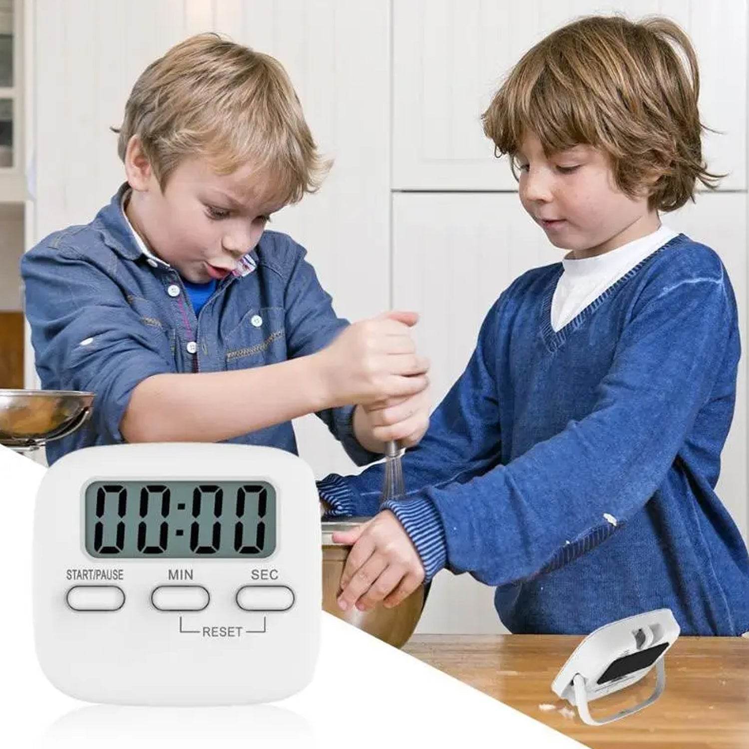 Digital Kitchen Timer with Alarm | Stop Watch Timer for Kitchen | Kitchen Timer with Magnetic Stand |Timer Clock for Study - infinityexculsivestore.com