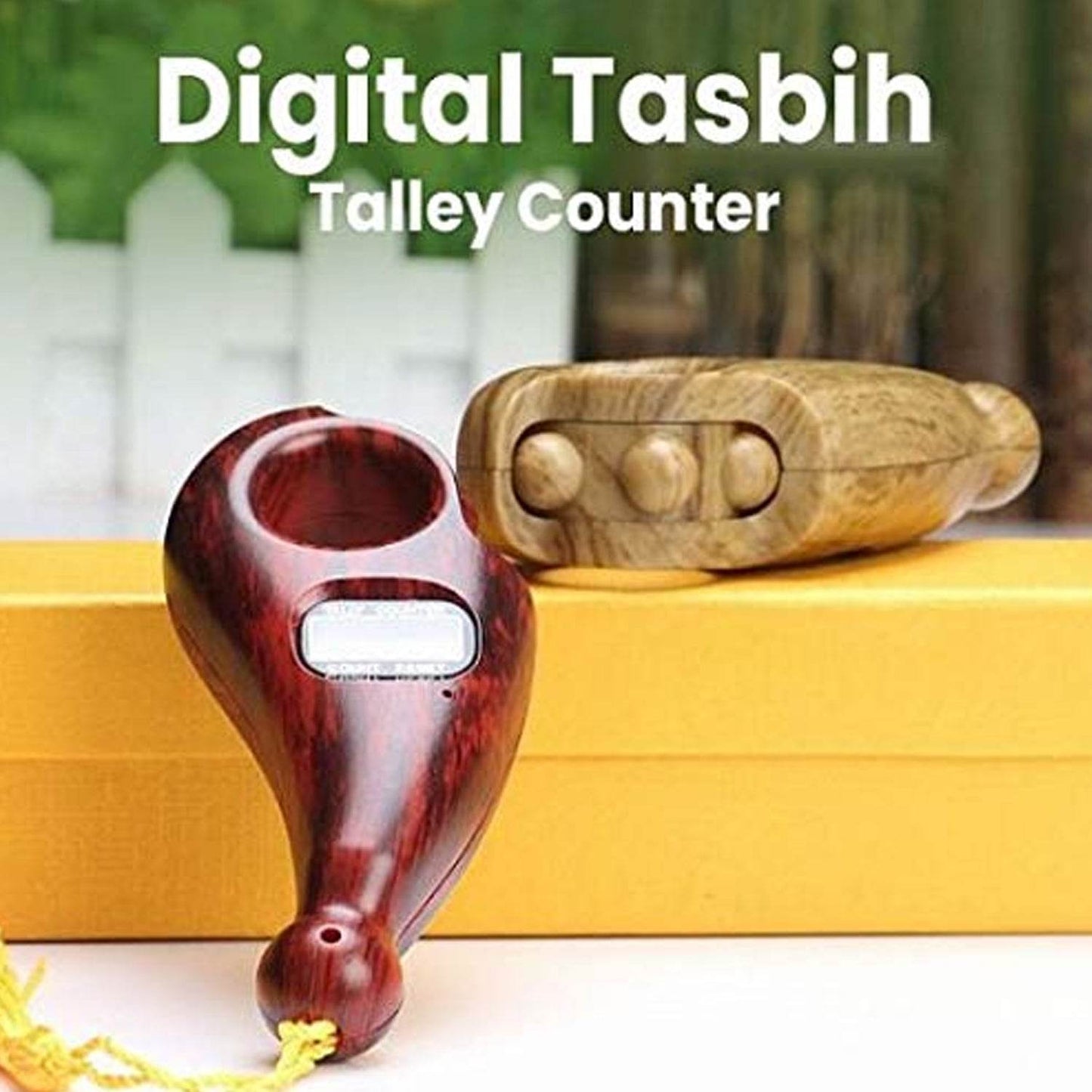 Digital Tasbih/Tasbeeh Digital Tally Counter, Wooden Religious Tally Counter Digital Beads (for Zikr/Naam Jaap) - infinityexculsivestore.com