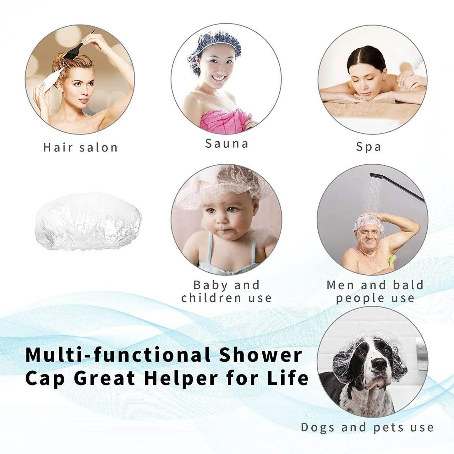 Disposable Shower Caps for Women (1 Pc) - infinityexculsivestore.com