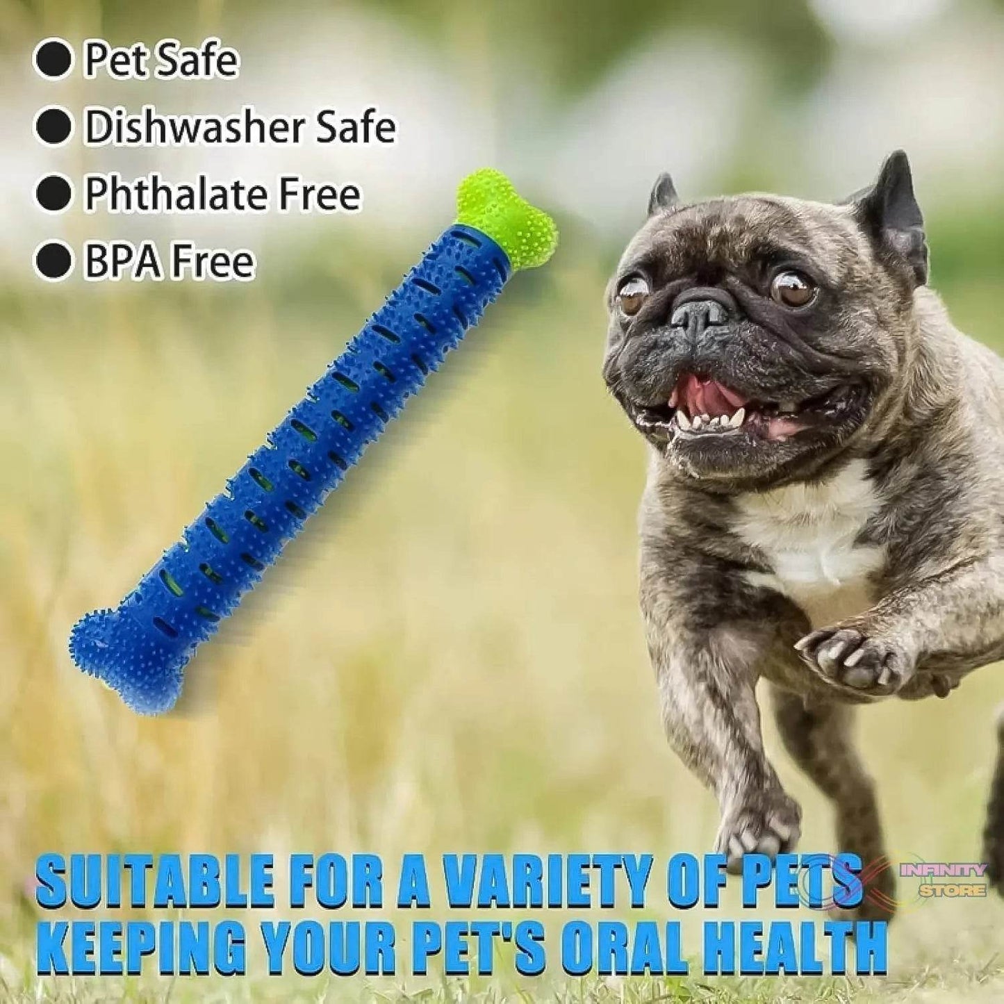 Dog Tooth Brush, Puppy Chew Toothbrush Stick Teeth Cleaning Dental Toys (1 Pc) - infinityexculsivestore.com
