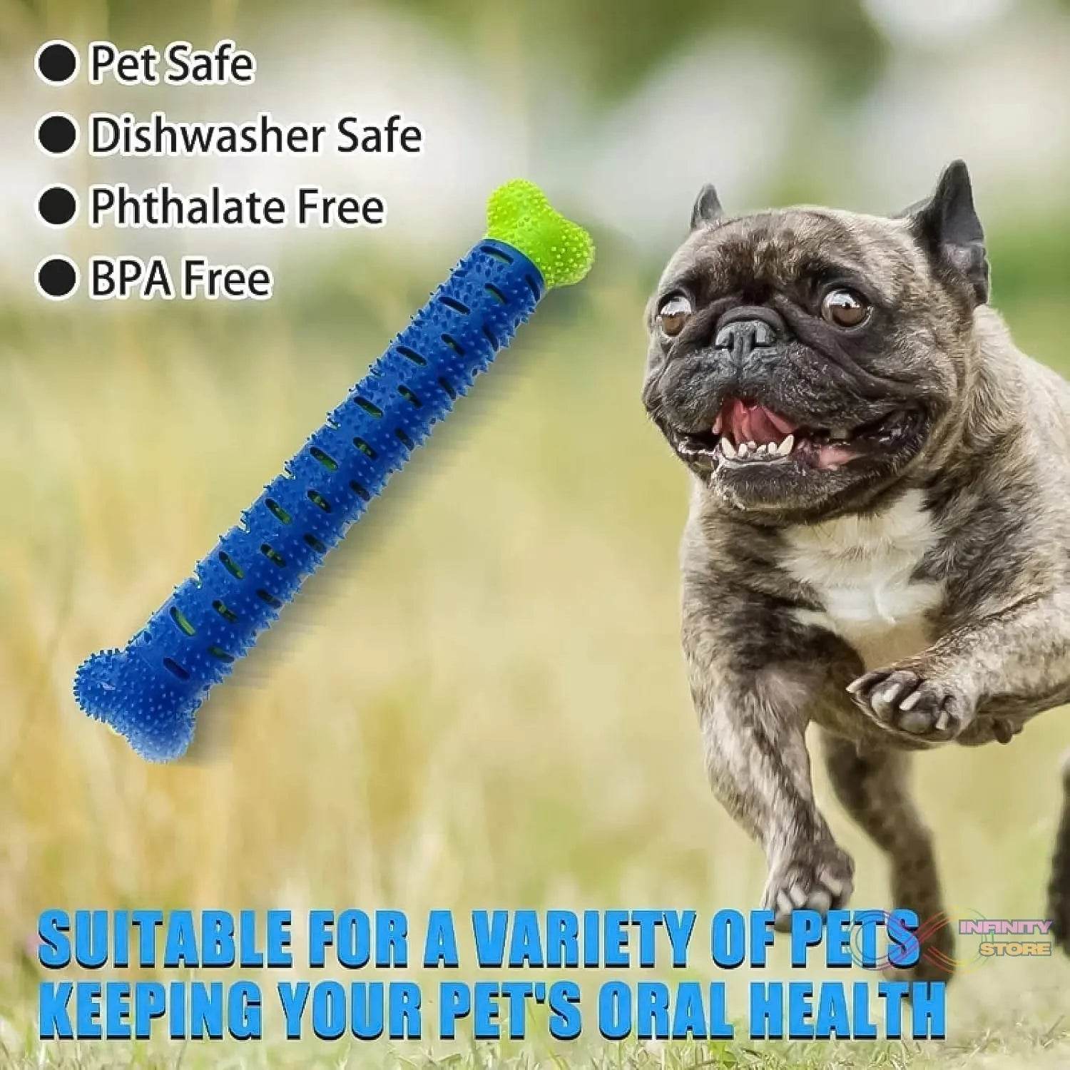Dog Tooth Brush, Puppy Chew Toothbrush Stick Teeth Cleaning Dental Toys (1 Pc) - infinityexculsivestore.com