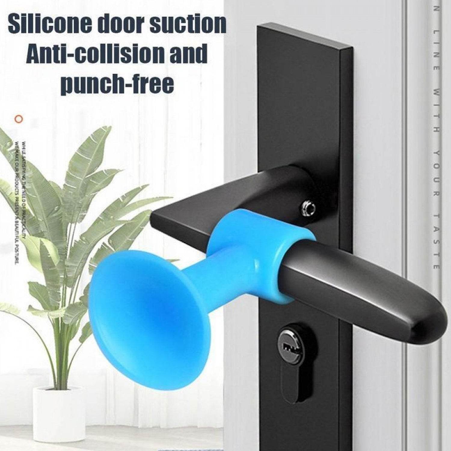 Door Stopper Mini Anti-Collision Silicone Door Handle Crash Pad - infinityexculsivestore.com