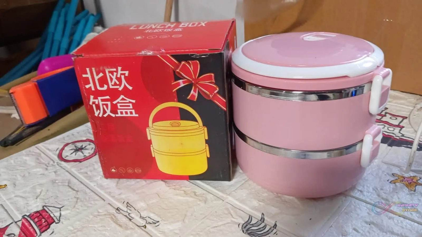 Doraemon 2layer Lunch Box Steel High Quality 2 Layer Tiffin Box For Home , Office & School Use - infinityexculsivestore.com