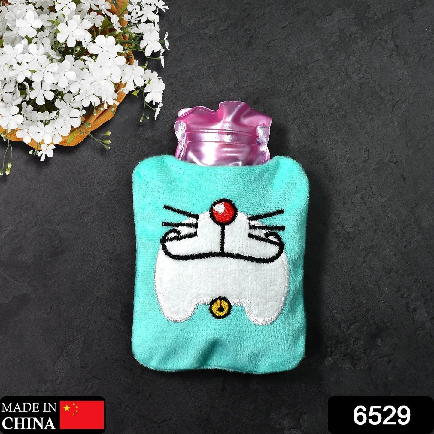 Doremon Cartoon Small Hot Water Bag with Cover for Pain Relief - infinityexculsivestore.com