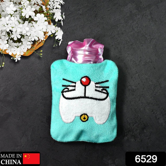 Doremon Cartoon Small Hot Water Bag with Cover for Pain Relief - infinityexculsivestore.com