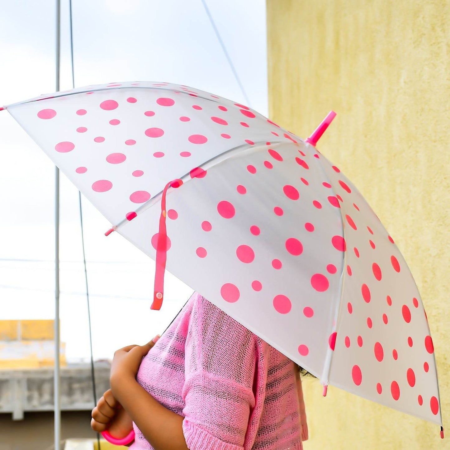 Dot Printed Umbrella for Men and Women Multicolor - infinityexculsivestore.com