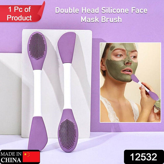 Double-headed Silicone Mask Brush Face Cleansing and Applying Mud Mask Beauty Salon Special Brush Smear Tool Facial Scrub Silicone Wash Scrubber Face Tools (1 Pc) - infinityexculsivestore.com
