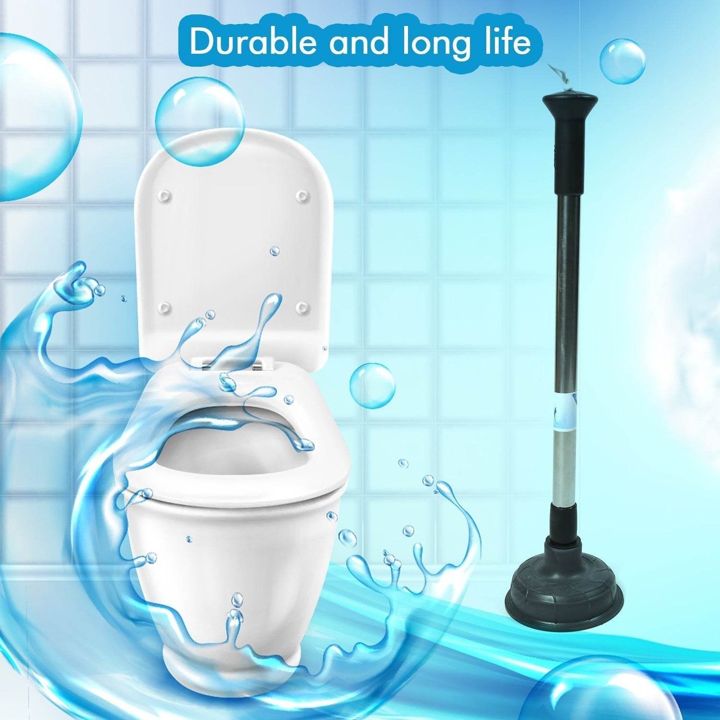 Drain Unblocker Pump for Kitchen, Sink & Toilet Cleaning - infinityexculsivestore.com