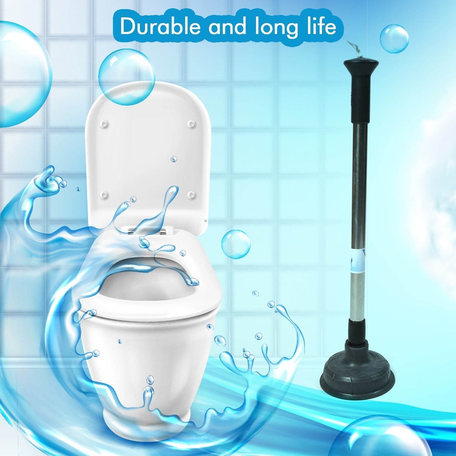 Drain Unblocker Pump for Kitchen, Sink & Toilet Cleaning - infinityexculsivestore.com