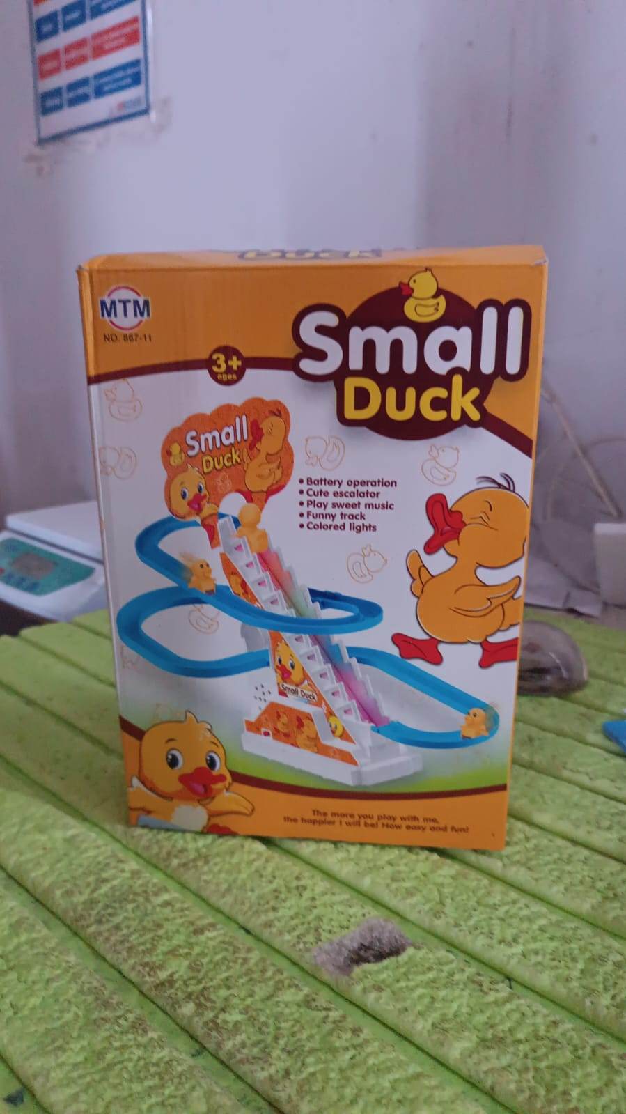 Duck Climb Stairs Toy Roller Coaster with Flashing Lights & Music (3 Ducks) - infinityexculsivestore.com