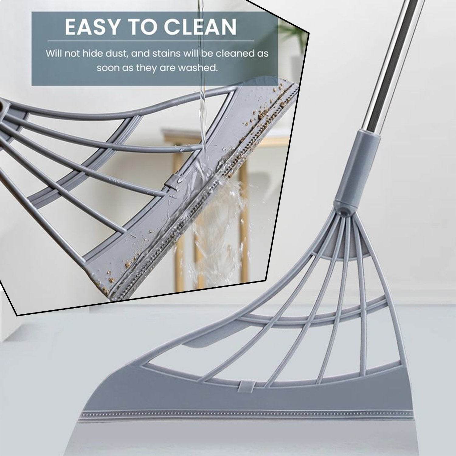 Durable Eco-Friendly Broom with Scraper - infinityexculsivestore.com