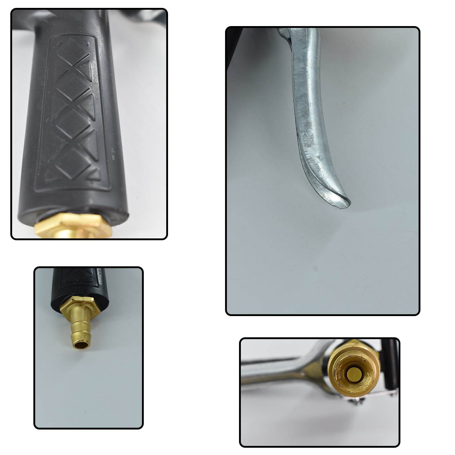 Durable Gold Color Trigger Hose Nozzle Water Lever Spray - infinityexculsivestore.com