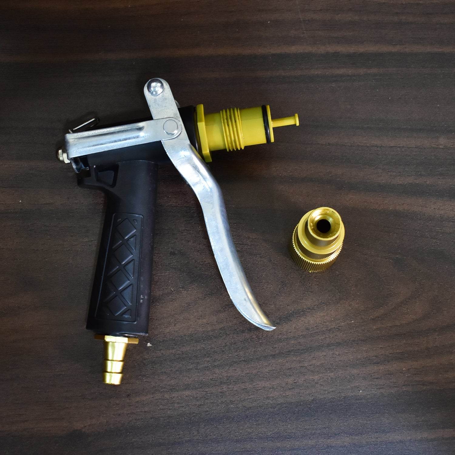 Durable Gold Color Trigger Hose Nozzle Water Lever Spray - infinityexculsivestore.com