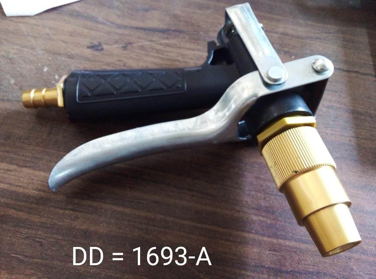 Durable Gold Color Trigger Hose Nozzle Water Lever Spray - infinityexculsivestore.com