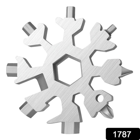 Durable & Portable 18 in 1 Snowflake Multi-Tool, Snowflake Bottle Opener Flat Phillips Screwdriver Kit Wrench - infinityexculsivestore.com
