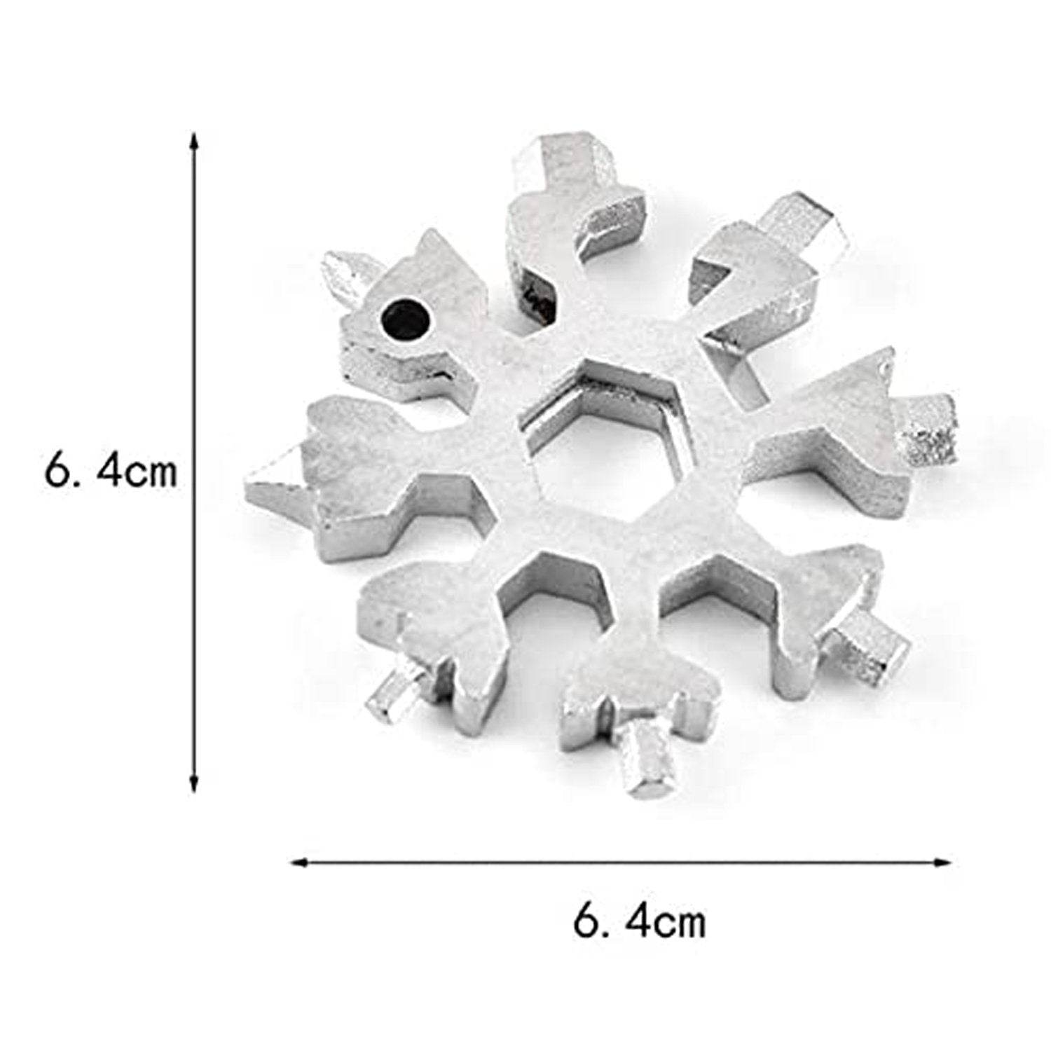 Durable & Portable 18 in 1 Snowflake Multi-Tool, Snowflake Bottle Opener Flat Phillips Screwdriver Kit Wrench - infinityexculsivestore.com