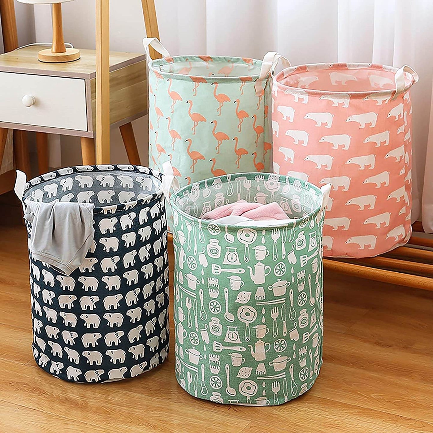 Durable and Collapsible Laundry storage Bag with Handles Clothes & Toys Storage Foldable Laundry Bag for Dirty Clothes. - infinityexculsivestore.com