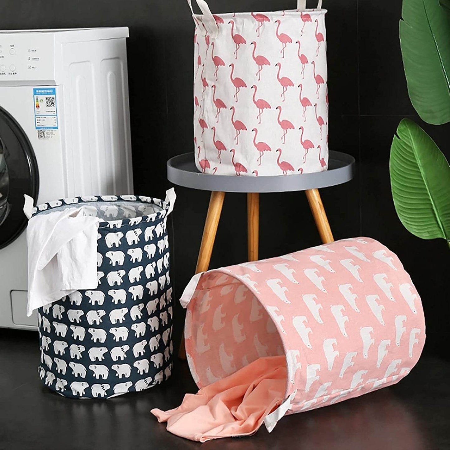 Durable and Collapsible Laundry storage Bag with Handles Clothes & Toys Storage Foldable Laundry Bag for Dirty Clothes. - infinityexculsivestore.com