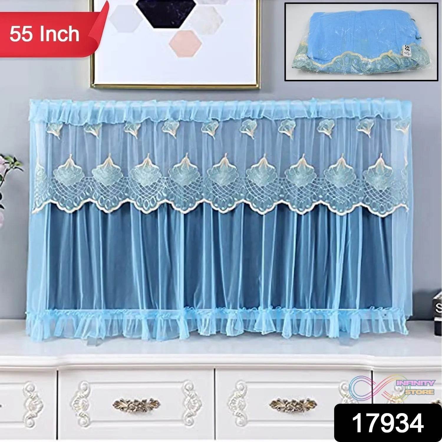 Dustproof Cover for Indoor, TV Screen Protector Cloth Cover (55 Inch) - infinityexculsivestore.com