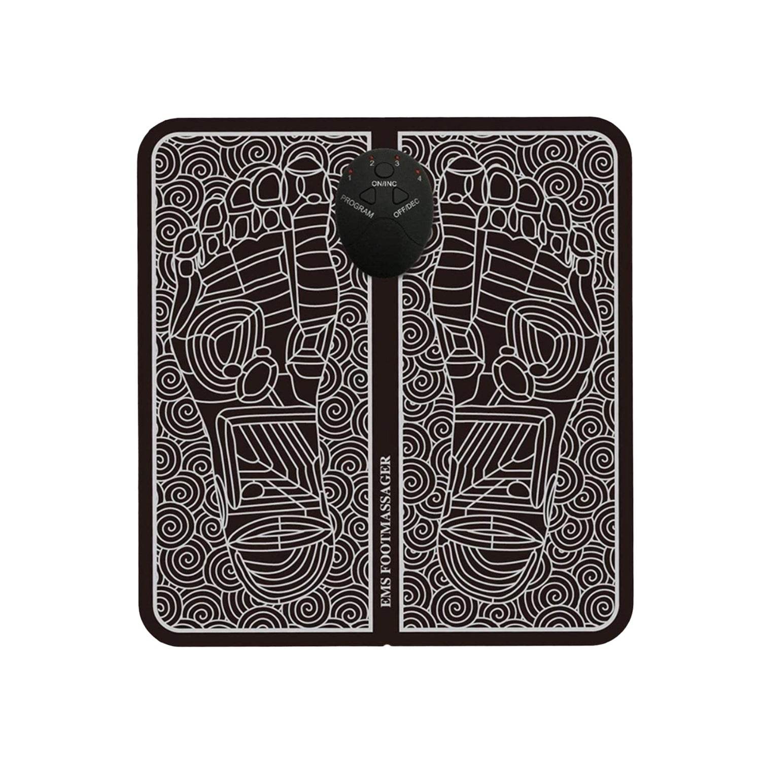 EMS Foot Massager, Electric Feet Massager, Deep Kneading Circulation Foot Booster for Feet and Legs Muscle Stimulator, Folding Portable Electric Massage Machine (Mix Design) - infinityexculsivestore.com