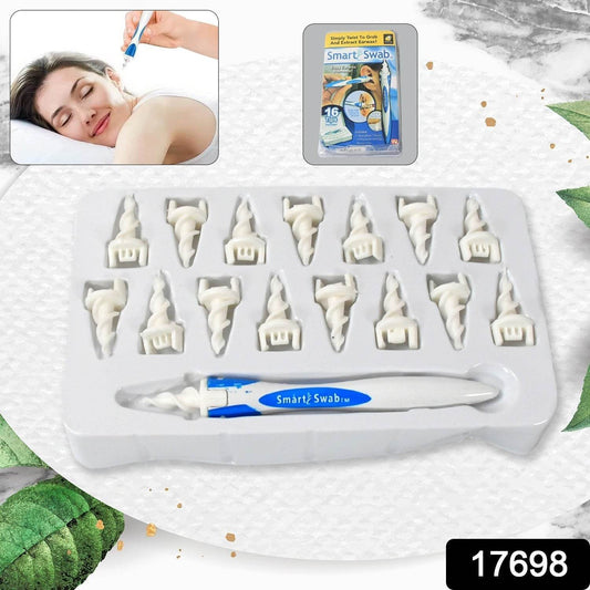 Ear Wax Removal Ear Cleaner Earwax Remover Spiral Soft Silicone Safe Upgraded Smart Earwax Removal Tool Swab Kit With 16 Replacement Tips For Adults & Kids - infinityexculsivestore.com