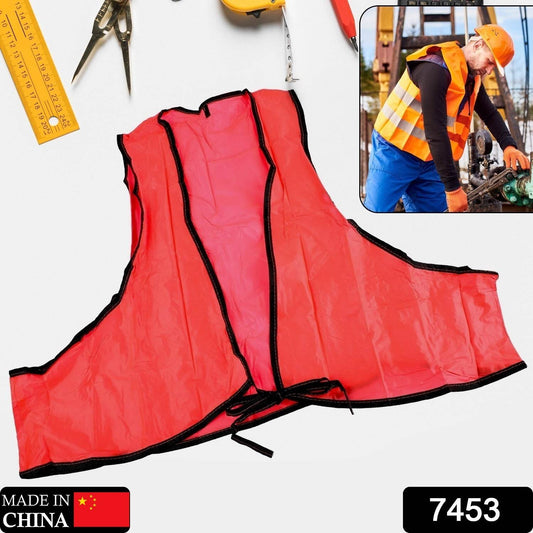 Economy Safety Vest, Soft Vinyl with Tie Closure for Identifying Staff and Volunteers Adult PVC Safety Vest High Visibility for Outdoor Operator - infinityexculsivestore.com