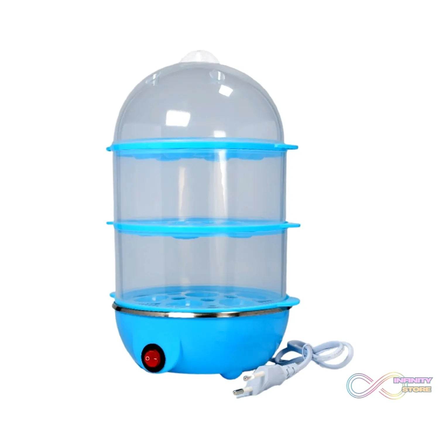 Egg Boiler / Poacher / Cooker / Electric Steamer (3 Layer) - infinityexculsivestore.com