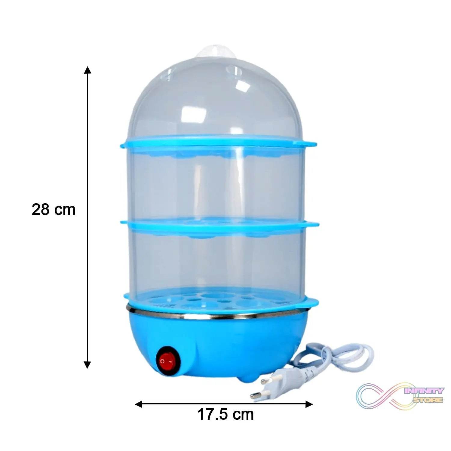 Egg Boiler / Poacher / Cooker / Electric Steamer (3 Layer) - infinityexculsivestore.com