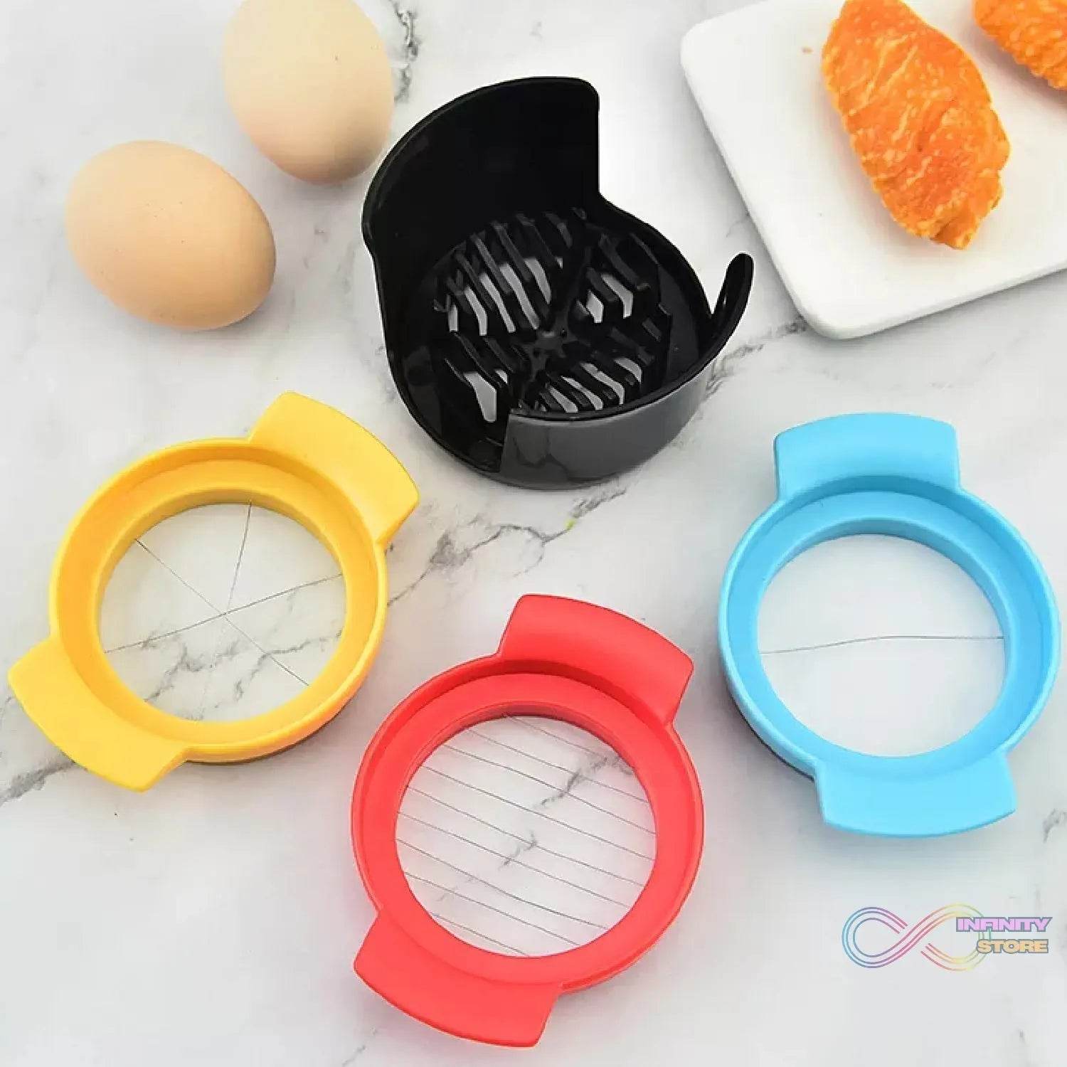 Egg Cutter Multifunctional 3 in 1 Stainless Steel Cutting Wire Cut Cutter-Durable Stainless Steel Wires. - infinityexculsivestore.com