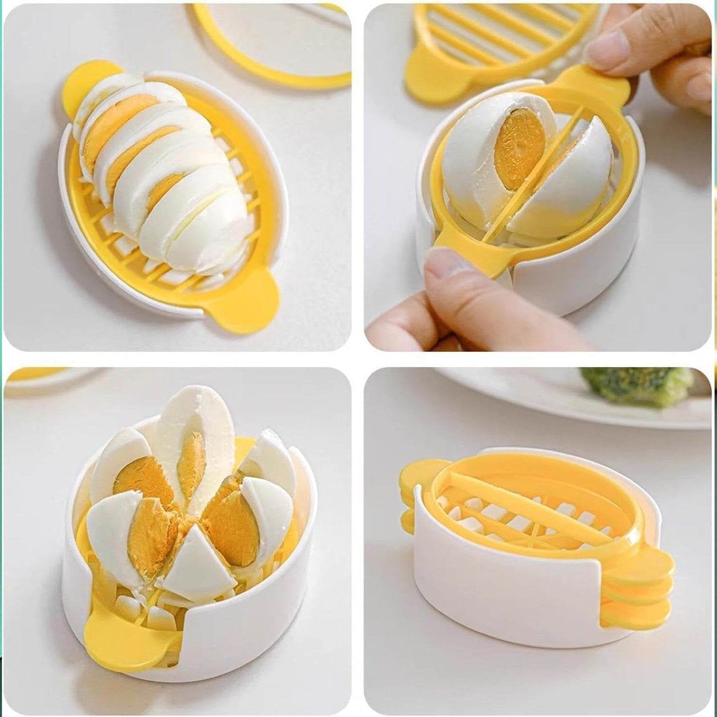 Egg Slicer, 3 in 1 Boiled Egg Slicer, Egg Slicer, Preserved Egg Slicer, Home Restaurant Kitchen Tool (1 Pc) - infinityexculsivestore.com