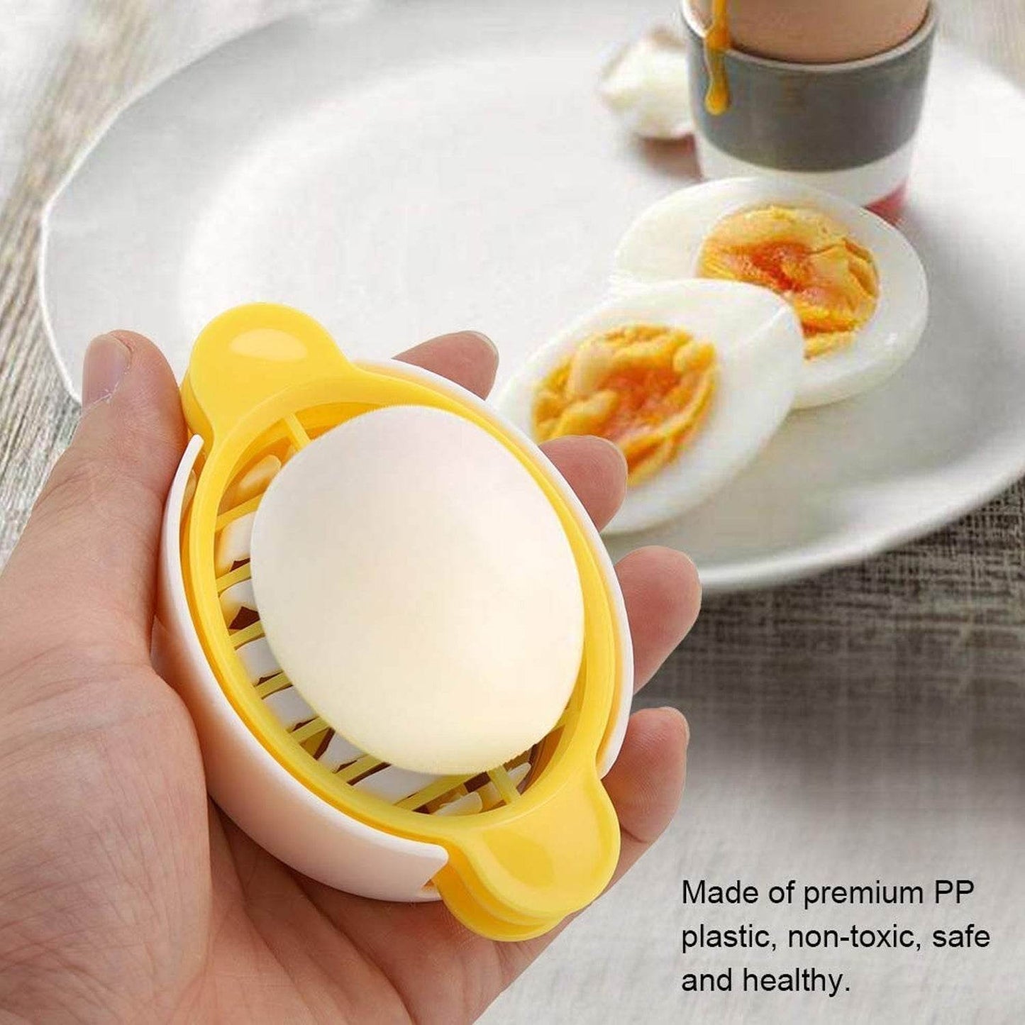 Egg Slicer, 3 in 1 Boiled Egg Slicer, Egg Slicer, Preserved Egg Slicer, Home Restaurant Kitchen Tool (1 Pc) - infinityexculsivestore.com