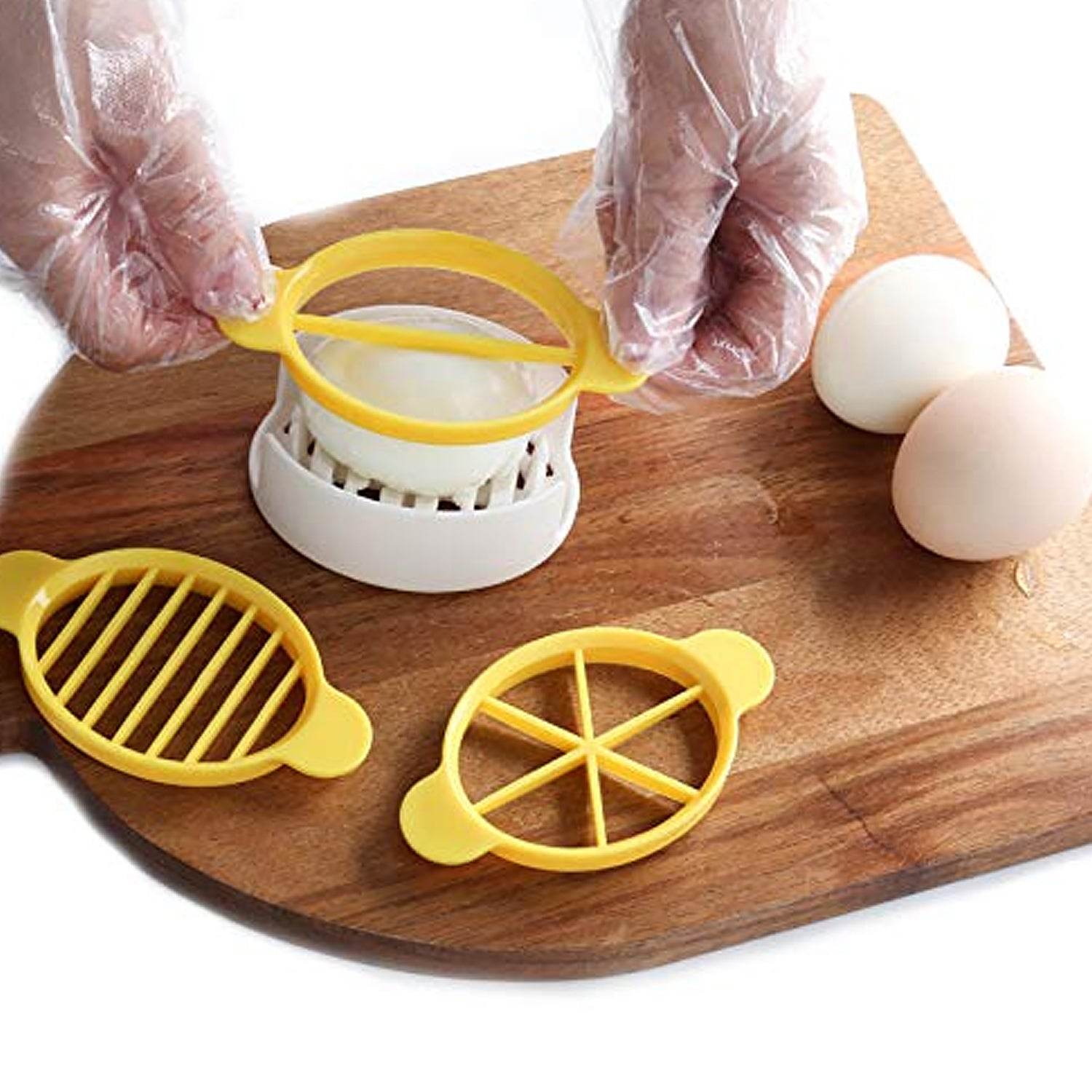 Egg Slicer, 3 in 1 Boiled Egg Slicer, Egg Slicer, Preserved Egg Slicer, Home Restaurant Kitchen Tool (1 Pc) - infinityexculsivestore.com