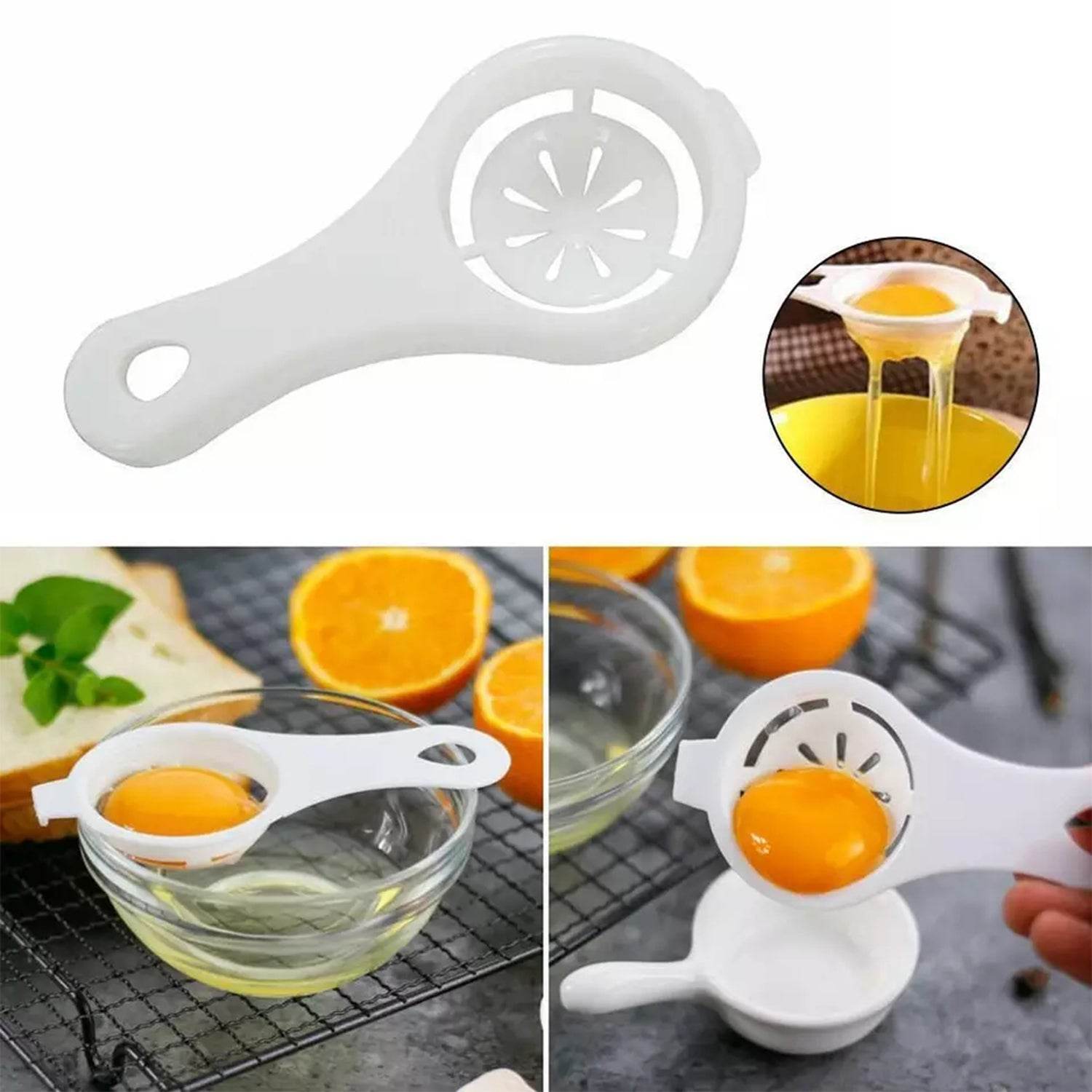 Egg Yolk Separator, Egg White Yolk Filter Separator, Egg Strainer Spoon Filter Egg Divider - infinityexculsivestore.com