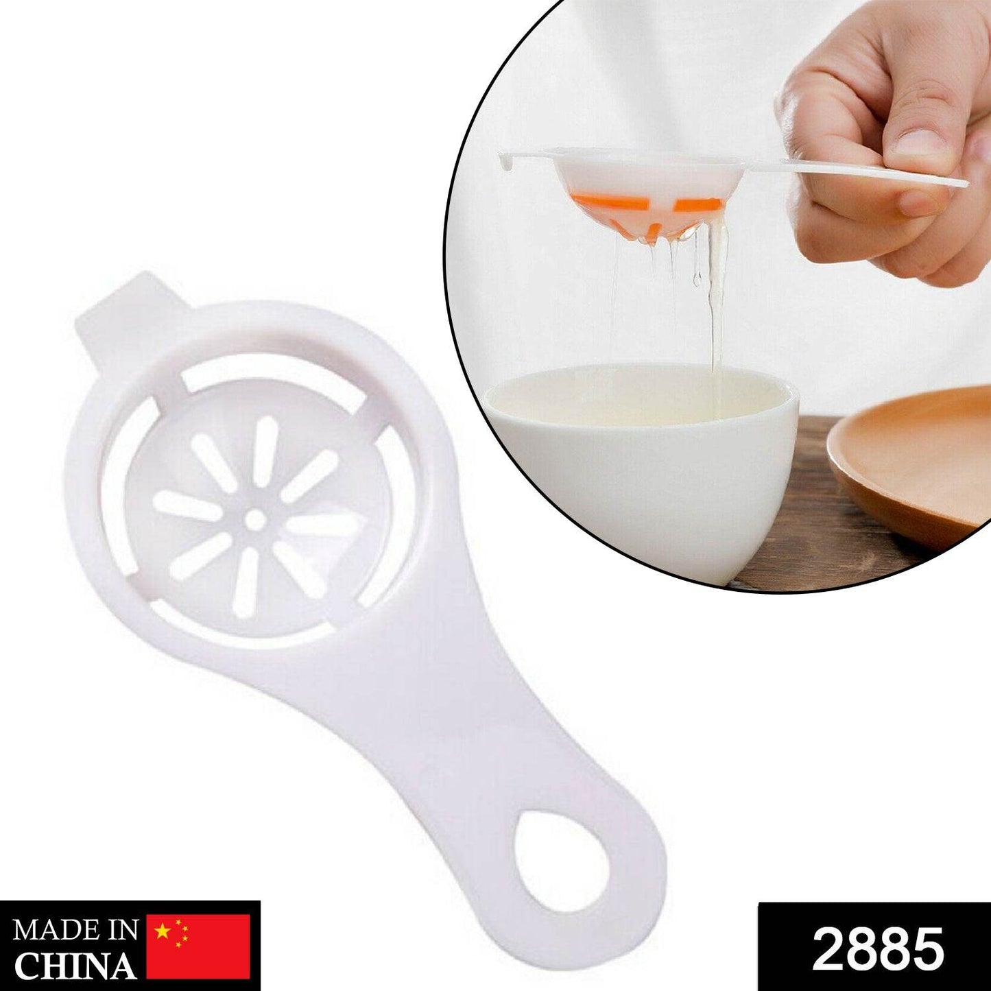 Egg Yolk Separator, Egg White Yolk Filter Separator, Egg Strainer Spoon Filter Egg Divider - infinityexculsivestore.com