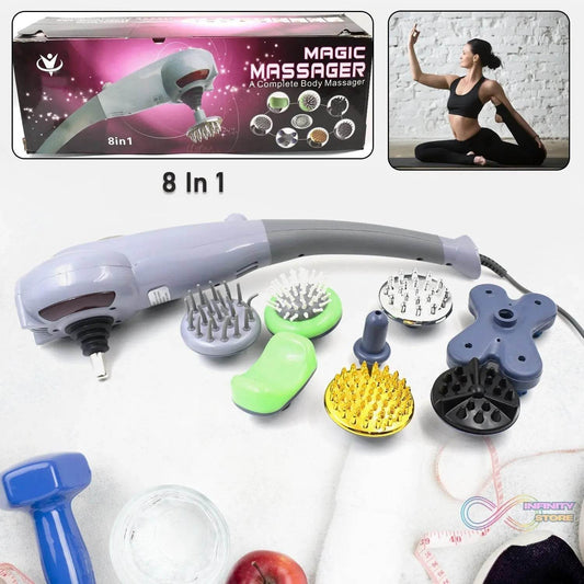 Electric 8 In 1 Full Body Massager, Magic Massager (1 Set) - infinityexculsivestore.com