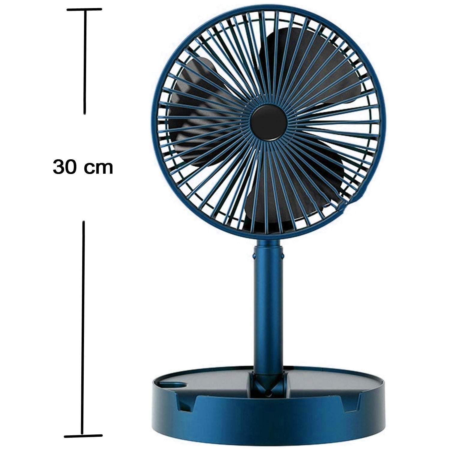 Telescopic Electric Desktop Fan, Height Adjustable, Foldable & Portable for Travel/Carry | Silent Table Top Personal Fan for Bedside, Office Table (Battery Not Include / Button Not included)) - infinityexculsivestore.com