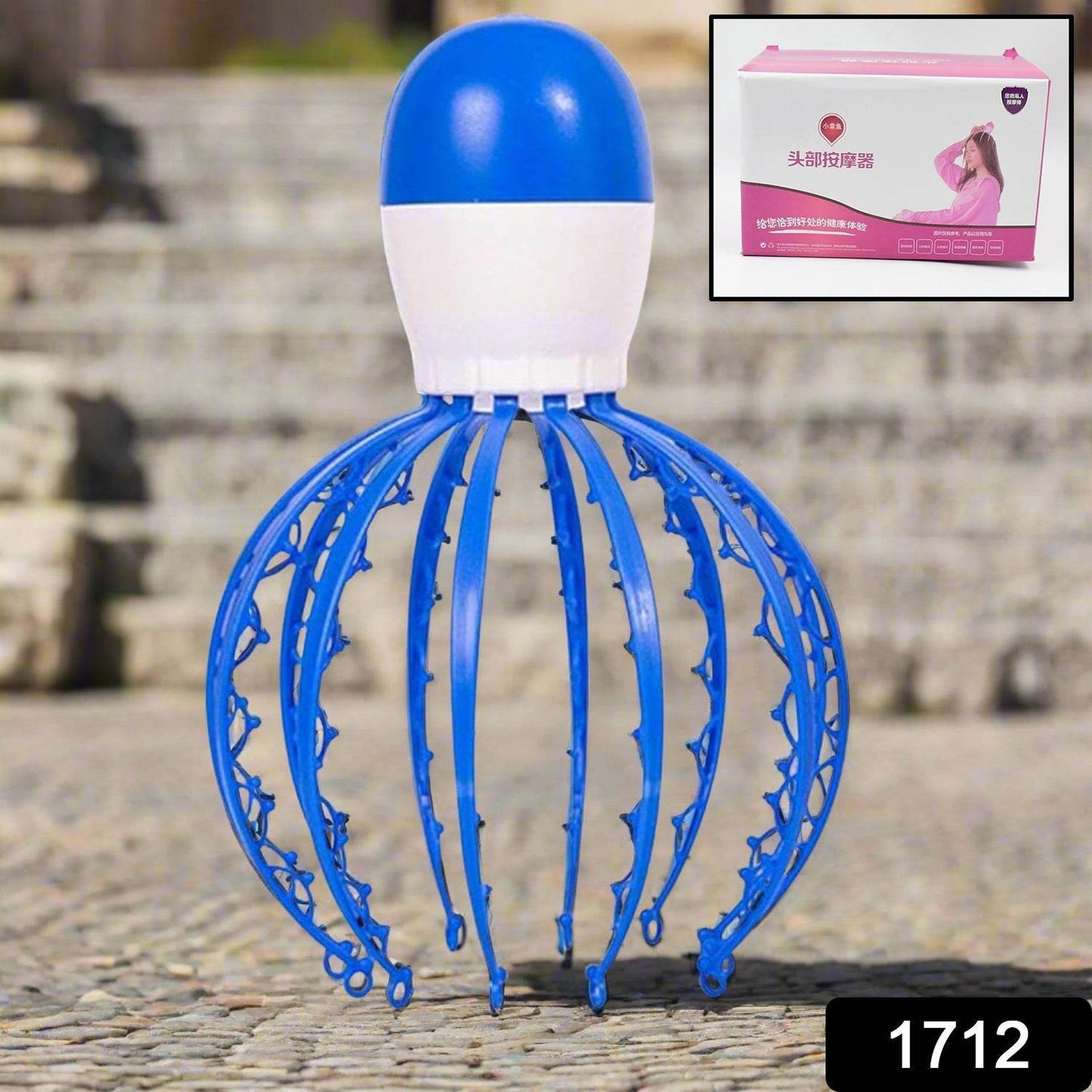 Electric Octopus Claw Scalp Massager Stress Relief Therapeutic Head Scratcher (Not included battery / Mix Color) - infinityexculsivestore.com