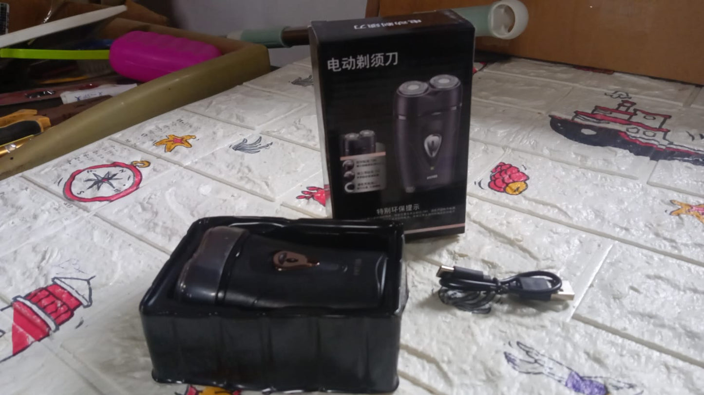 Men's Electric Shaver with Double Floating Heads Rechargeable | Portable, Cordless, Travel Electric for Men | USB Rechargeable Shaver | Water Resistant | Flexible Floating Shaving Heads - infinityexculsivestore.com
