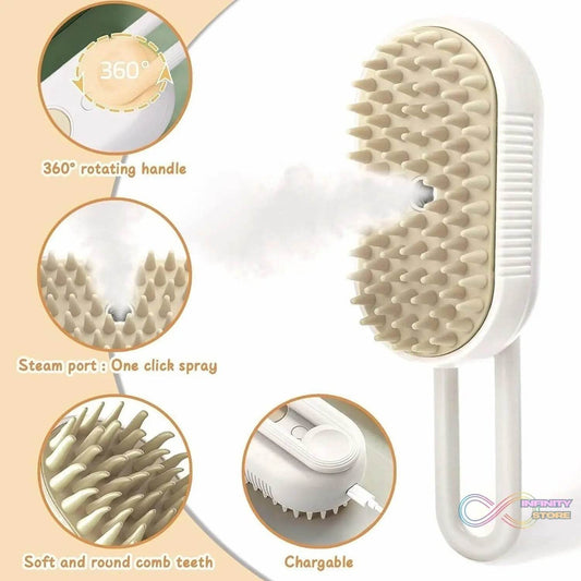 Electric Spray Handle Massage Brush, Hair Removal Brush Steam (1 Pc) - infinityexculsivestore.com
